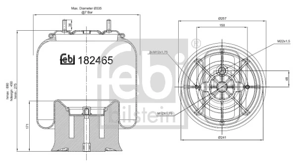 Bellow, air suspension